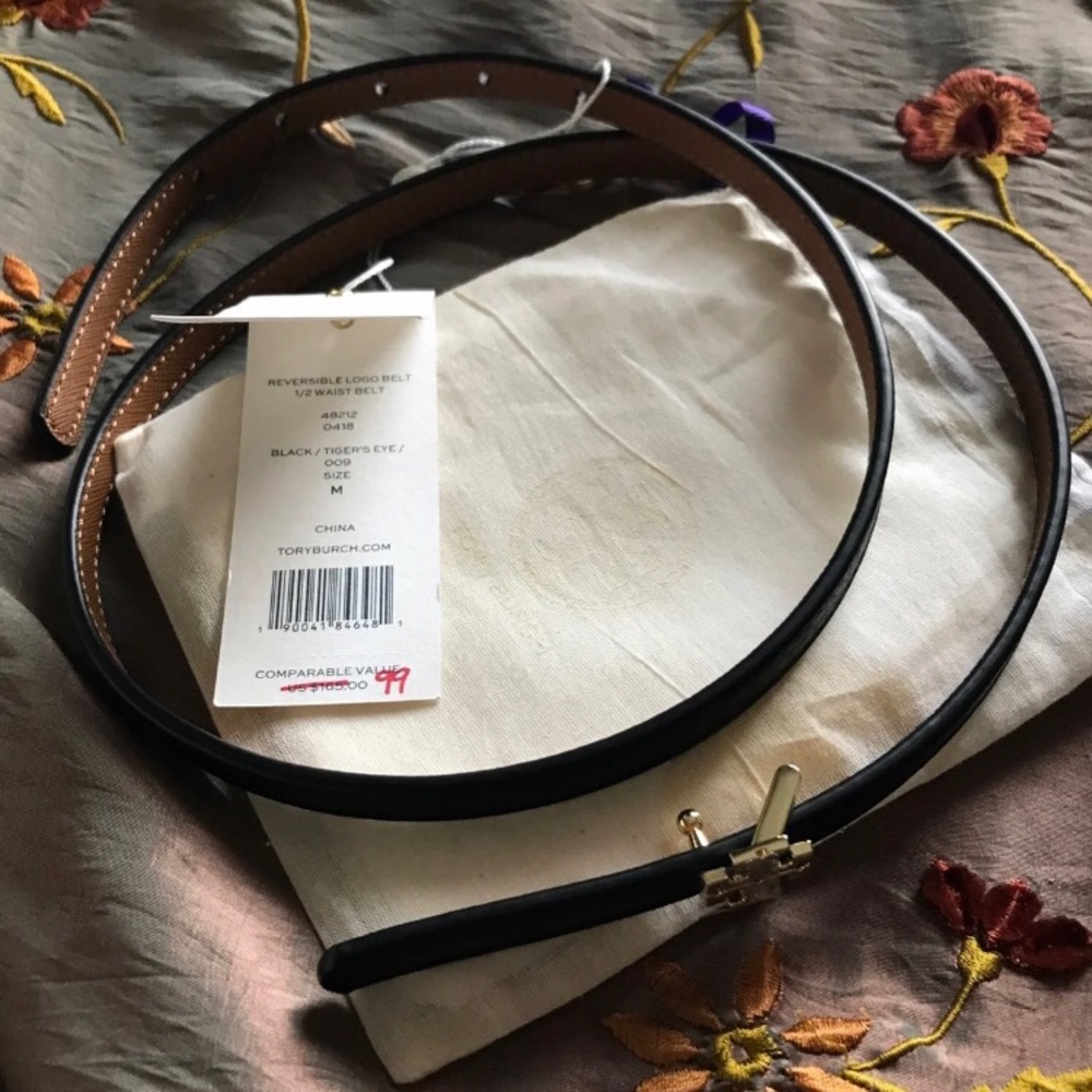 Tory Burch Reversible 1/2 in Waist Belt